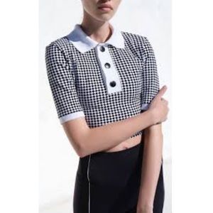 NWT IVL Collective Polo Cropped Top